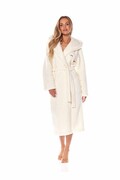 Szlafrok Brandi ecru z haftem LOVE XL L&L