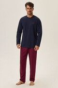 Piżama męska Hope premium niebieska-bordo XXL Henderson