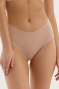 Bawełniane majtki bezszwowe Cotton mood MAXI beżowe S Julimex