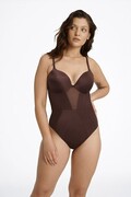 Push-up body Influensa brązowe M Esotiq