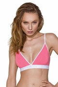 Biustonosz sportowy damski PS007 różowy L Passion