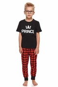 Piżama chłopięca Prince II czarna 134/140 DN Nightwear