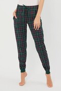 Damskie spodnie od piżamy Foggia zielone XL Italian Fashion