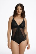 Koronkowe body Kim czarne XL Esotiq