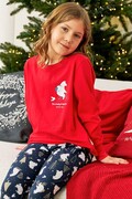 Długa piżama dziecięca Lucky czerwona 110/116 DN Nightwear