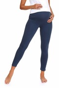 Legginsy dla kobiet w ciąży Pregy niebieskie S DN Nightwear