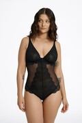 Koronkowe body Kim czarne L Esotiq