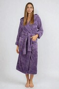 Długi szlafrok Diana fioletowy XL DKaren