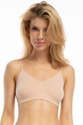 Biustonosz Bamboo Bralette beżowy S Julimex