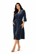 Szlafrok damksi Lena granatowy XXL/3XL Hamana