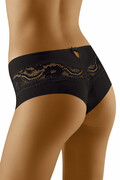 Figi w stylu brazylijskim z koronką Nina czarne S Wolbar