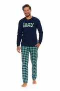 Piżama męska Lazy ciemnoniebieska XXL DN Nightwear