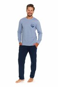 Piżama męska Mountain Adventure niebieska XXL DN Nightwear