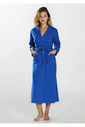 Bawełniany szlafrok Melissa ciemnoniebieski M DKaren