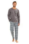 Piżama męska Stuart szara XXL Taro