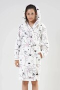 Biały szlafrok dziecięcy Polar Bear 122/128 Vienetta Secret