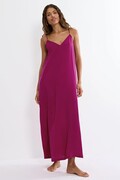 Długa sukienka plażowa Summer Satin Dress fuksja XXL Triumph