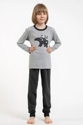 Piżama chłopięca Moret szara z niedźwiedziem 122/128 Italian Fashion