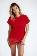 Piżama damska Lada 2 czerwona L Nelly