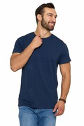 Męska koszulka Slim fit Premium w kolorze ciemnoniebieskim. M Moraj