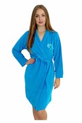 Damski szlafrok frotte Hannah turkusowy 4XL Dorota