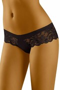 Figi biodrowe z koronką Emma czarne L Wolbar