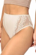 Wysokie damskie majtki 228 beżowe XL Donna