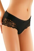 Figi z koronką 64 czarne L Ewana