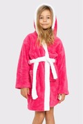 Dziewczęcy szlafrok Króliczek różowy 110/116 Vienetta Secret