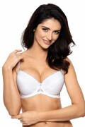 Koronkowy biustonosz push-up Scarlet biały 70A Gorteks