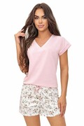 Piżama damska Emilia short różowa M Donna