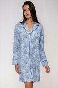 Koszula nocna Boyfriend Fit niebieska XXL Triumph