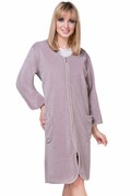 Damski szlafrok welurowy Radana jasna lilia. 5XL Kuba