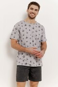 Piżama męska Archie szara z palmami XXL Taro