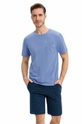 Piżama męska Radim krótka niebieska XXL Luna