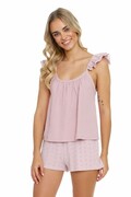 Damska muślinowa piżama Susy różowa L DN Nightwear