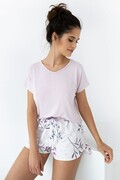 Krótka piżama damska Ester liliowa z wiskozy M Sensis