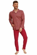 Zapinane piżama męska Richard czerwona XXL Taro