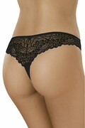 Koronkowe stringi damskie 45 czarne XL Gabidar