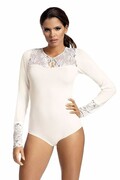 Koronkowe body Paris ecru S Hamana