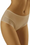 Figi damskie z wyższym stanem ECO-QI beżowe XXL Wolbar