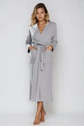 Bawełniany szlafrok Melissa szary XXL DKaren