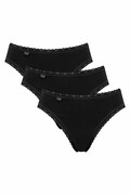 3pack Figi Sloggi 24/7 COTTON LACE TAI czarne XXL Sloggi