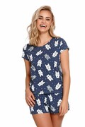 Piżama damska Lily granatowa z misiami XL DN Nightwear