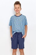 Piżama dla młodego mężczyzny Noah niebieska w paski 158 Taro