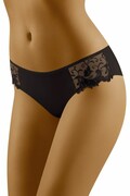 Damskie figi z koronką ECO-EM czarne L Wolbar