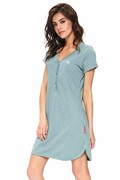 Bawełniana koszula damska Princessa II zielona korona XXL DN Nightwear