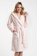 Szlafrok damski Drina różowy M Italian Fashion