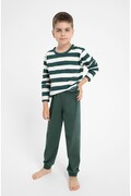 Dziecięca piżama Blake zielono-biała 104 Taro
