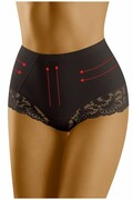 Wyszczuplające koronkowe majtki Exepta czarne XXL Wolbar